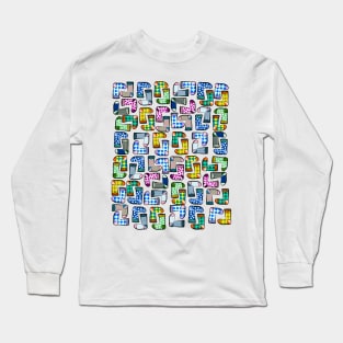 Funny sock pattern Long Sleeve T-Shirt